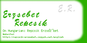 erzsebet repcsik business card